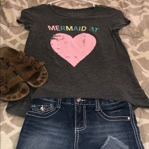 Mermaid at 💗 Shirt - Size L